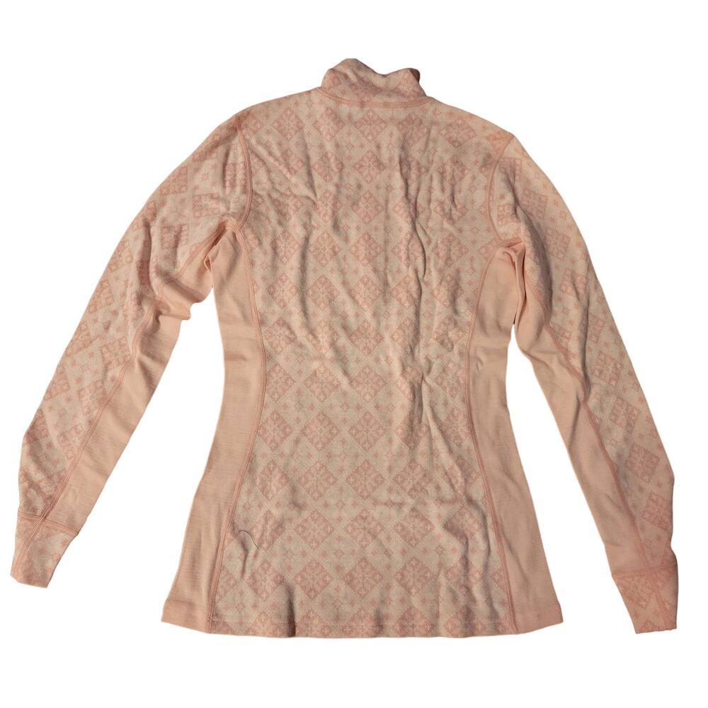 Kari Traa 100% Merino Wool Rose Half Zip Top Womens Large Dream - Picture 2 of 4